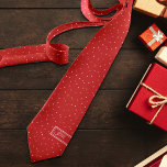 Festive Red Rosa Polka Dot Add Initialer jul Slips<br><div class="desc">Den här fina klassiska designen har en hand plockade-mjuk rosa-polka-punkt på klassiskt rött för den mysiga,  traditionella helgdag med ett tips om stollig. Originalkonst av Malissa Melrose. Lägg till Initialer för att anpassa.</div>