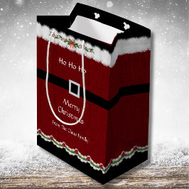 Festive Red Santa Kostym Ho Ho Ho julgåva Bag
