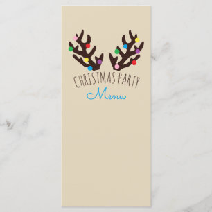 Festive Reindeer Antlers, Party Menu, jul Meny