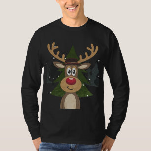 Festive Reindeer i Winter Wonderland T Shirt