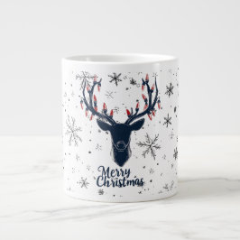 Festive Reindeer jul Mugg Jumbo Mugg