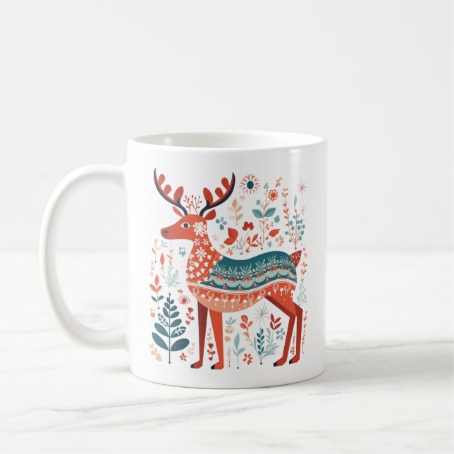 Festive Reindeer Mugg (Vänster)