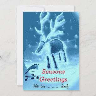 Festive Reindeer, Robin Säsonhälsningars Julkort