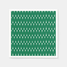 Festive Retro Bright-Grönten Vågigt Linjer jul