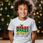 FESTIVE RETRO GOD JUL FAMILY T SHIRT<br><div class="desc">Få redo att fira Julhelgen med vår toppen T-SHIRT! . Ordalydelsen lyder "MERRY MERRY GOD JUL" i en modern kombination av reflexteckensnitt och handskrivet teckensnitt. Alla färg är redigerbara</div>