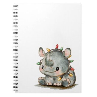 Festive Rhino Anteckningsbok