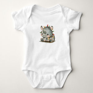 Festive Rhino T Shirt