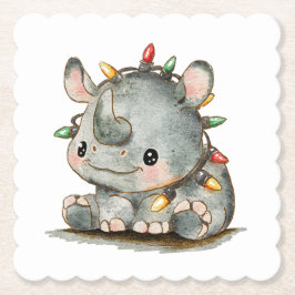 Festive Rhino Underlägg Papper