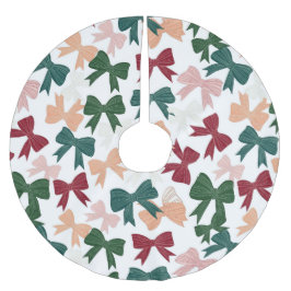 Festive Ribbon Charm Julgransmatta Borstad Polyester