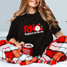 Festive RN Wonderland: Jul med söt Santa Santa T Shirt