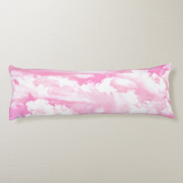 Festive Rosa Clouds Kroppskudde (Baksidan)