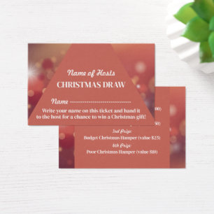 Festive Rosa, Party Raffle Biljett