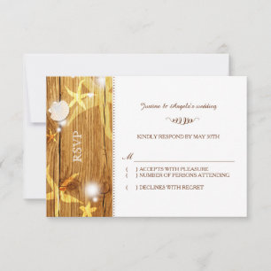 Festive Rustic Beach Wedding OSA Kort