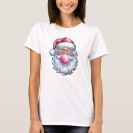 Festive Santa Ansikte T Shirt
