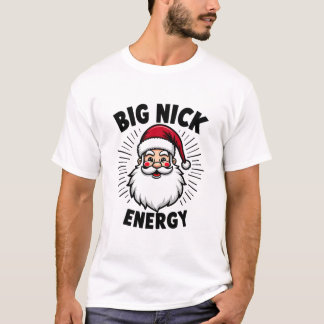 Festive Santa Energy Design T Shirt