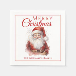 Festive Santa God jul Pappersservett
