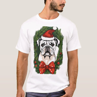 Festive Santa Hund T-Shirt - Perfekt för Hund älsk