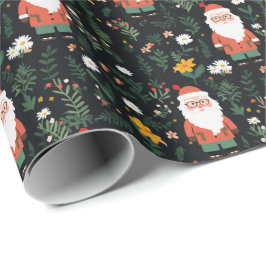 Festive Santa Mönster Presentpapper