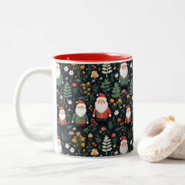Festive Santa Mönster Två-Tonad Mugg