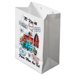 Festive Santa Sack med Lastbil-stift