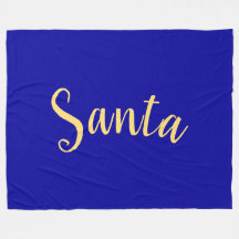 Festive "Santa"-skript, djupa Royalet Blue Backgro
