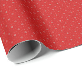 Festive Scarlet Luxury Wrap - Intricate Elegance Presentpapper