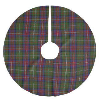 Festive Scottish Hargis Play Träd Skirt Julgransmatta Borstad Polyester