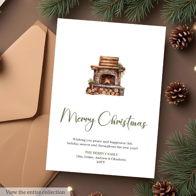 Festive Script Font Cozy Christmas Greeting Card Julkort (Festive Script Font Cozy Christmas Greeting Card

)