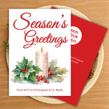 Festive Script Helgdag Card från vårt team