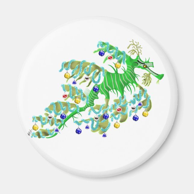 Festive Sea Dragon Magnet (Framsidan)