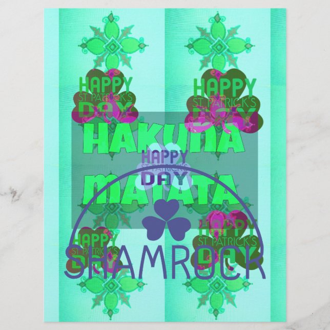 Festive Shamrock Captivating St. Patrick's Blommig (Framsida)