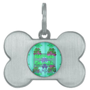 Festive Shamrock Captivating St. Patrick's Blommig Namnbricka Husdjur