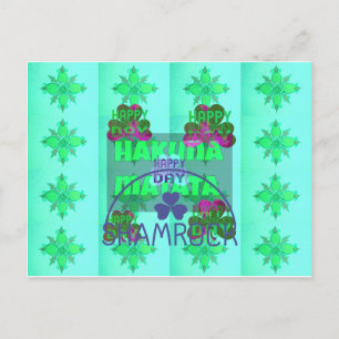 Festive Shamrock Captivating St. Patrick's Blommig Vykort