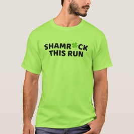 Festive Shamrock Fitness Gift, Irish Marathoner T Shirt