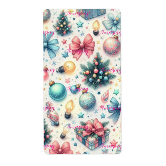 Festive Shipping Lables Fraktsedel