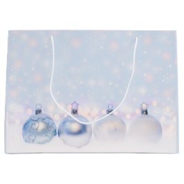 Festive Silver jul Bollar på Snö