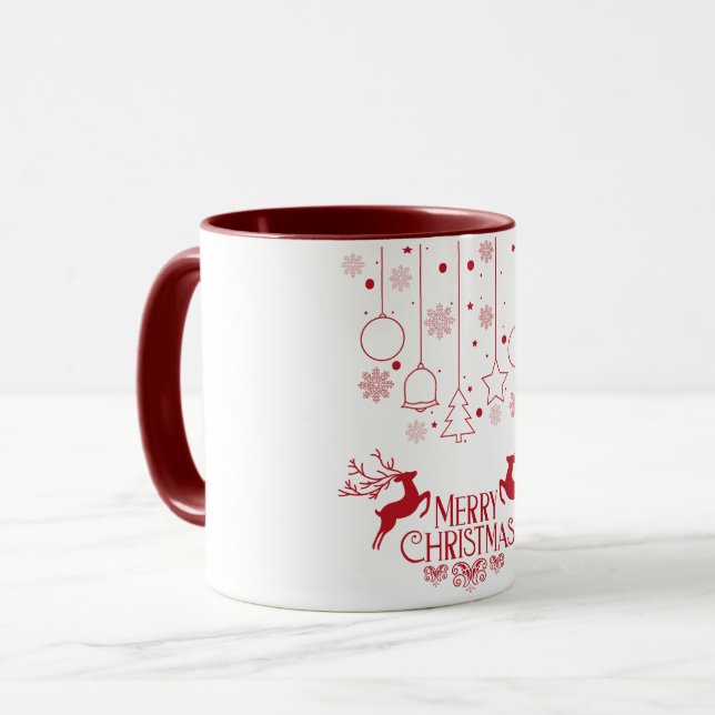 Festive Sips jul Mugg för Mysigt Helgdag Moment (Framsida vänster)