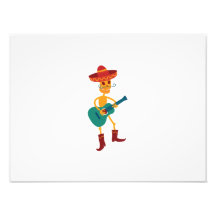 Festive Skeleton Guitar Player