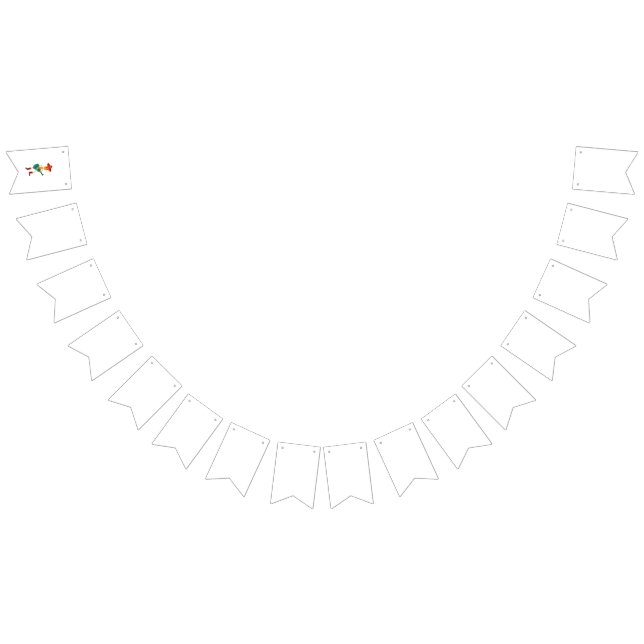 Festive Skeleton Guitar Player Vimplar (Alla)