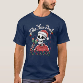 Festive Skeleton Roligt för en Helgdag-Twist! T Shirt