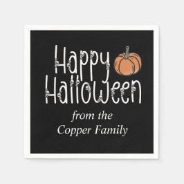 Festive Skull Halloween-personlig Pappersservett