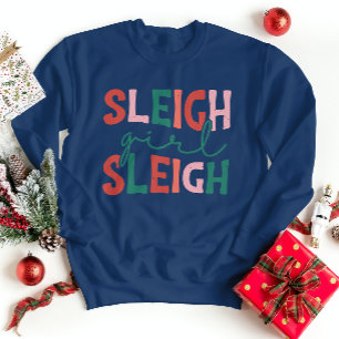 Festive Sleigh Girl's Comfort Sweatshirt T Shirt