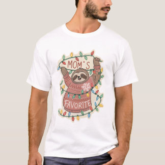 Festive Sloth Meltdown Sticker: Ugly Sweater Holid T Shirt