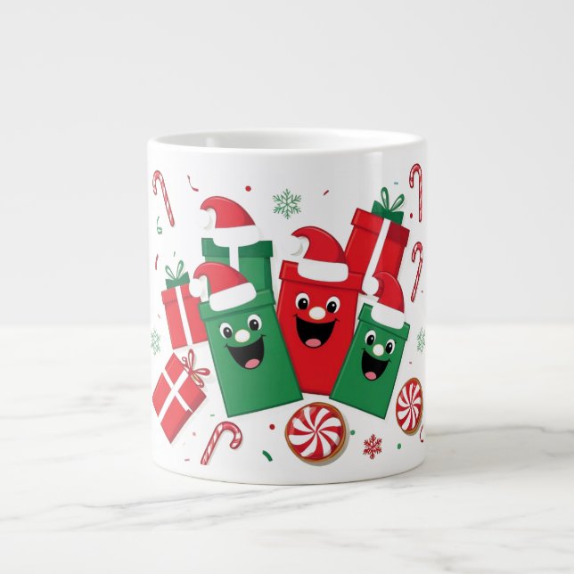 Festive Smiles Gift Mugg Jumbo Mugg (Framsidan)