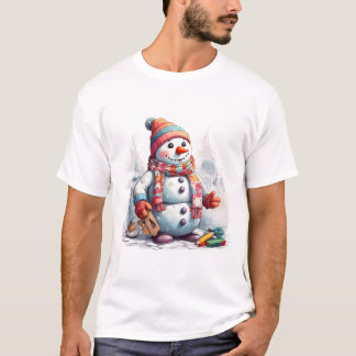 Festive Snögubbe Chuckle Shirt T Shirt