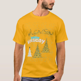 Festive Snögubbe Helgdag T-Shirt