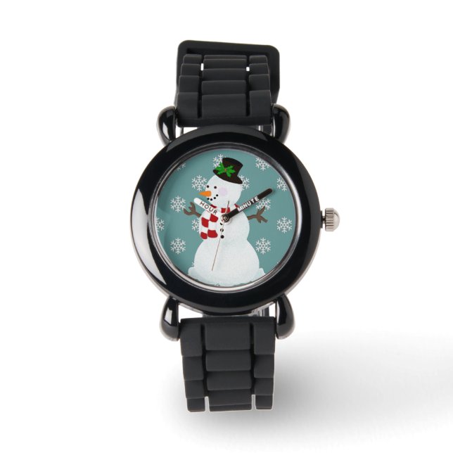 Festive Snögubbe Watch Armbandsur (Framsida)