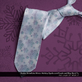 Festive Snowflake Winter Helgdag Opalescent Lila Slips