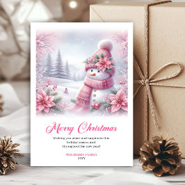 Festive Snowy Forest Kids Download Christmas Card Julkort