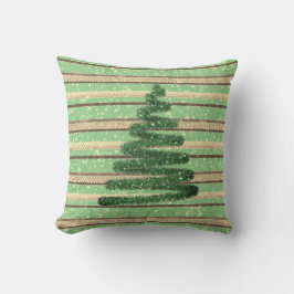 Festive Snowy Julgran Kudde